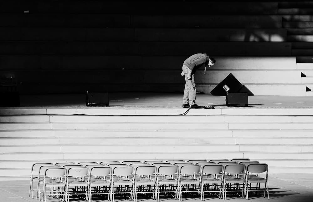 Before the performance by Jian Wang — canvas wall art