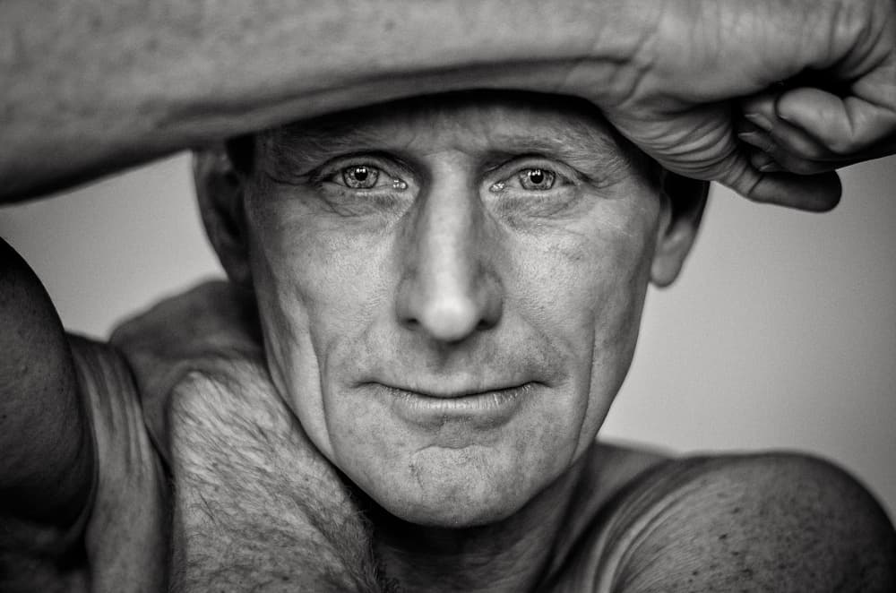 Intense Mature Gaze by Michiel Hageman — canvas wall art