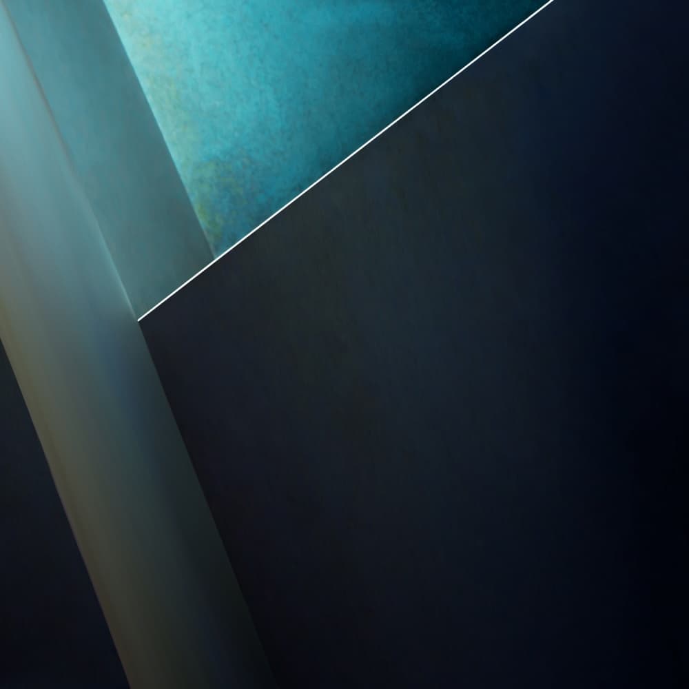 Deep Blue Geometry by Gilbert Claes — canvas wall art