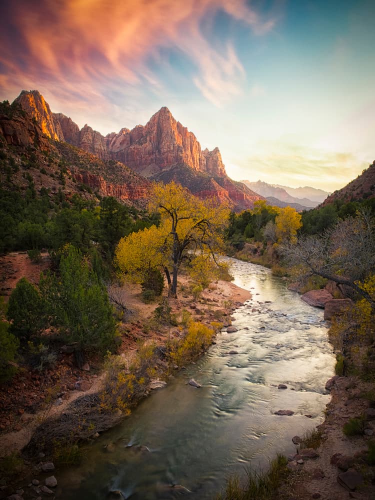 Golden Canyon River by Michael Zheng — canvas wall art