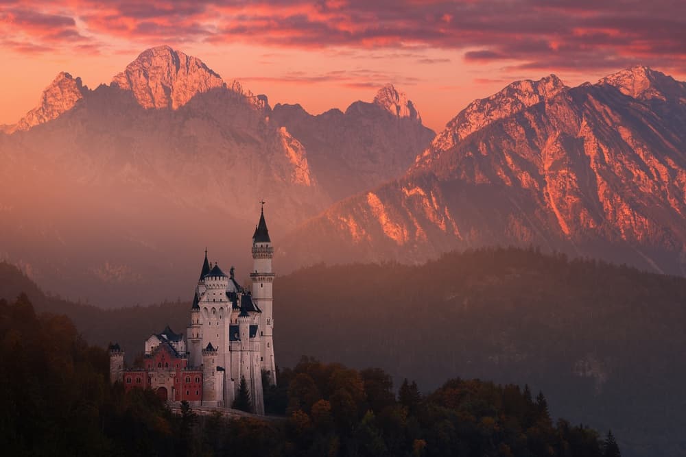 Fairytale Castle Sunset by Daniel Řeřicha — canvas wall art