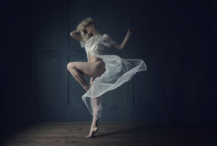 Moody Ballet Dancer by kenp — canvas wall art