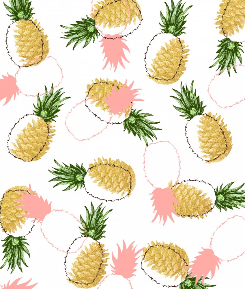 Tropical Pineapple Art by Uma Gokhale — canvas wall art