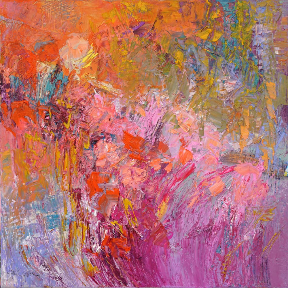 New Morning In Rose Garden by Dorothy Fagan — canvas wall art