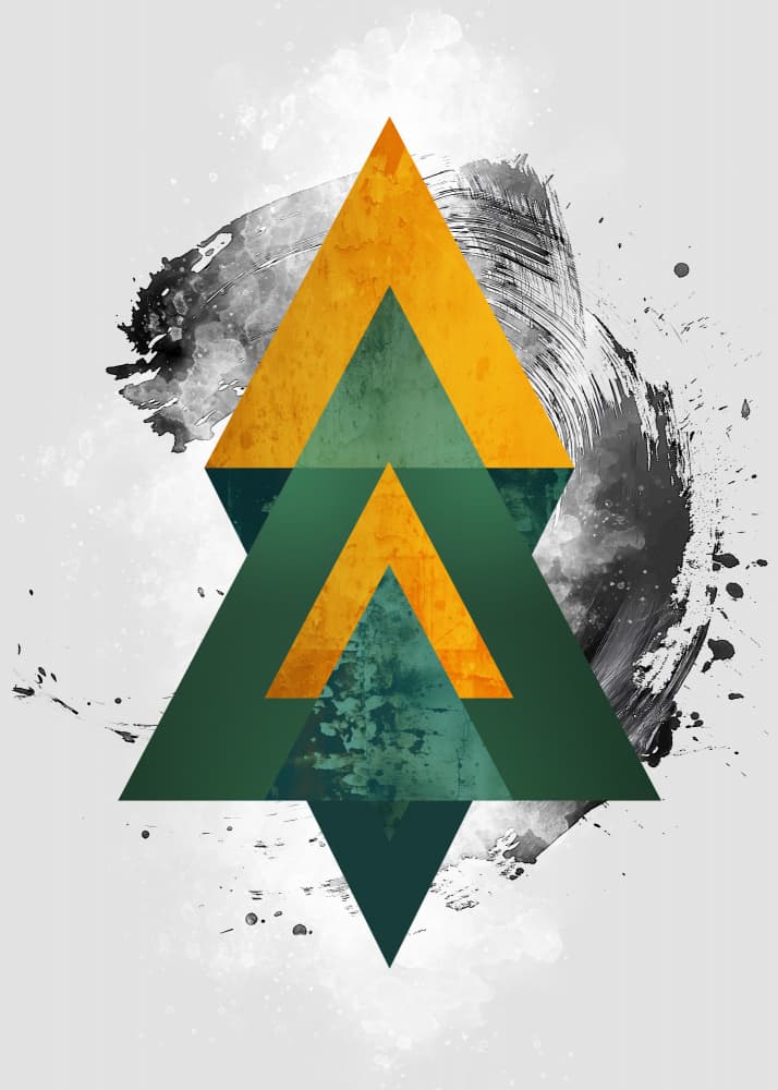 Textured Triangle Ascent by Rafal Kulik — canvas wall art