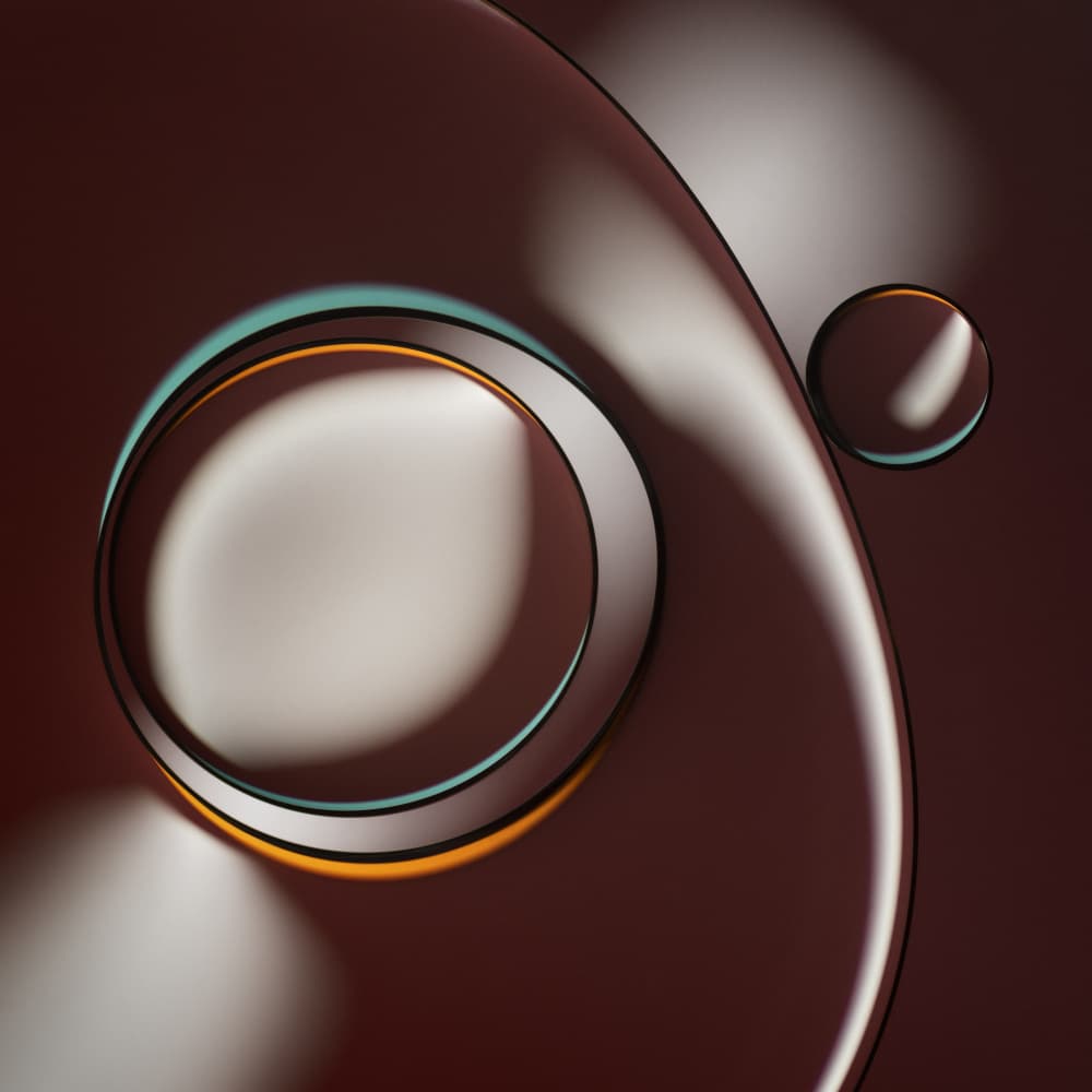 Modern Circle Reflections by Martin Parratt — canvas wall art