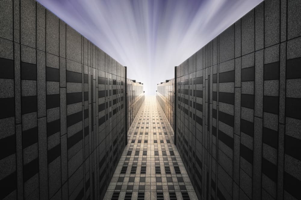 Deep Urban Perspective by Akira TAKAUE — canvas wall art