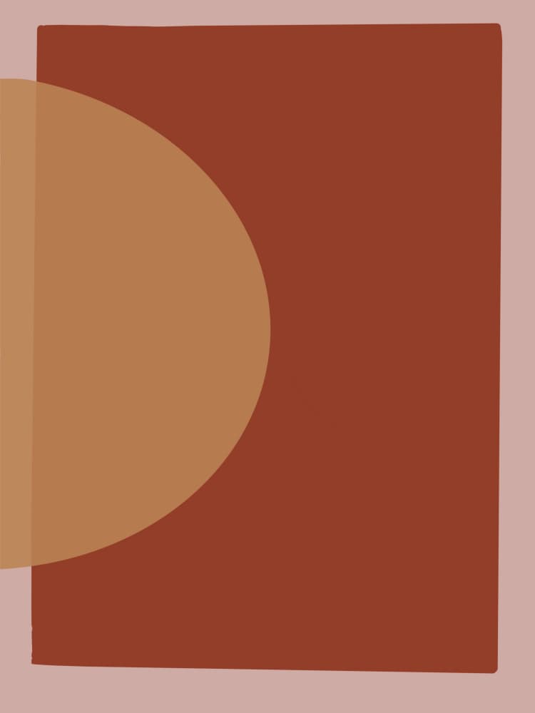 Warm Geometric Abstract by Studio Palette — canvas wall art