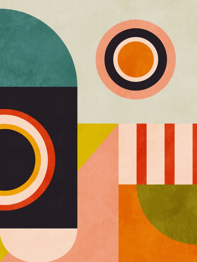 Playing Around Shapes 2 by Ana Rut Bre — canvas wall art
