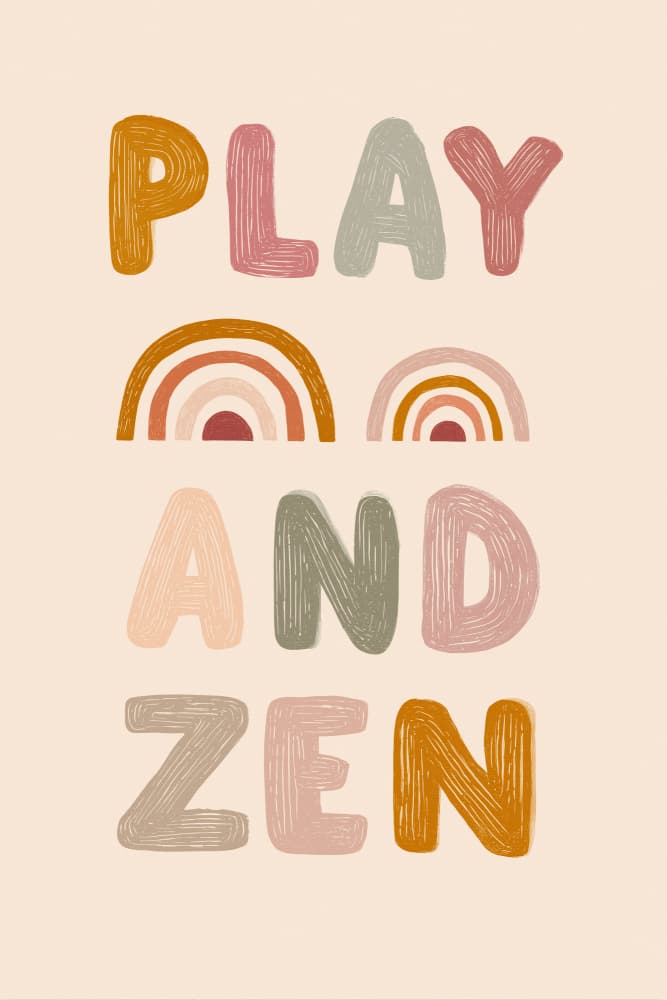 Playandzen by Treechild — canvas wall art