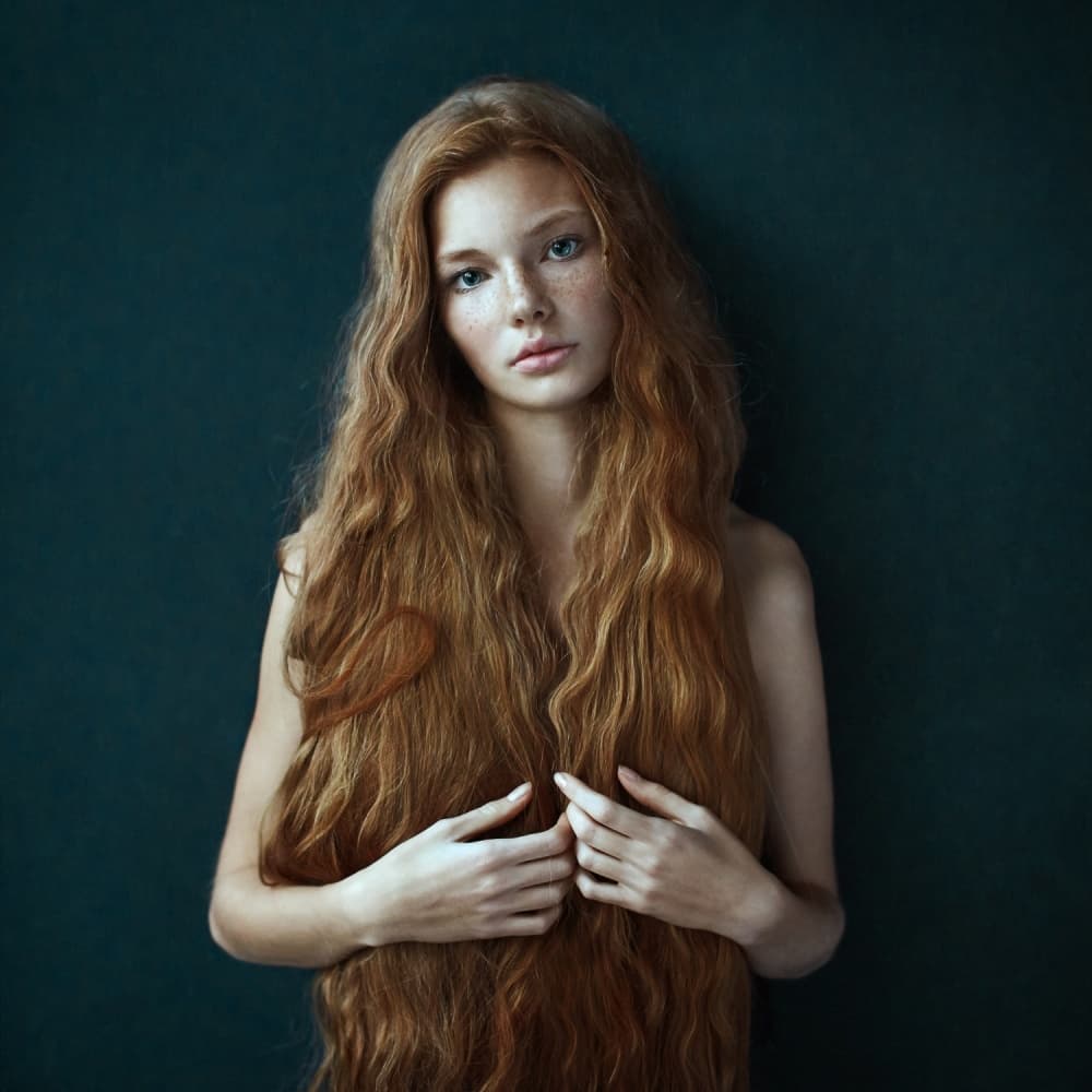 Natural Redhead Beauty by Alexander Vinogradov — canvas wall art