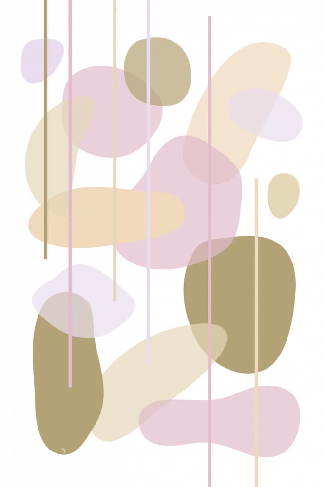 Soft Organic Abstraction by Martina — canvas wall art