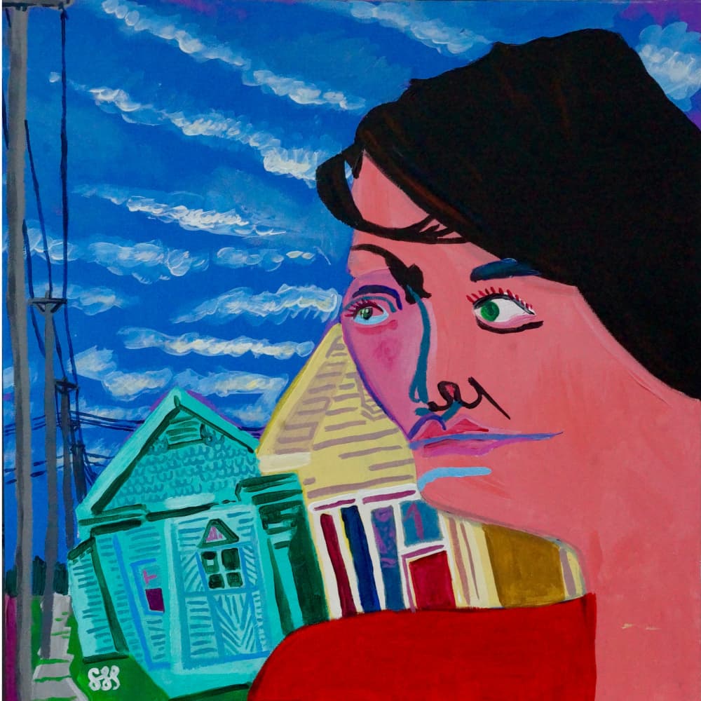 Colorful Street Portrait by Steve Spencer — canvas wall art