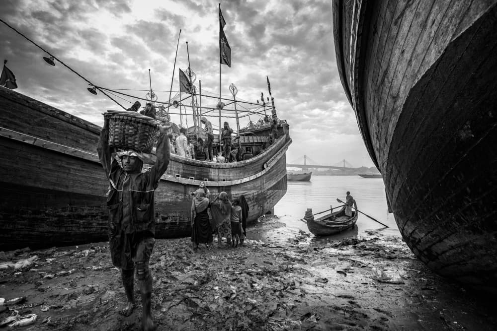 Humble River Work by Garik — canvas wall art