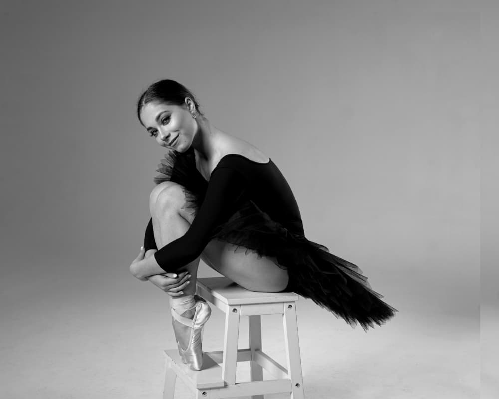Ballerina's Gentle Smile by Aneta Nikolova — canvas wall art