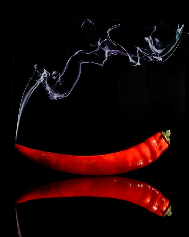 Hot Chili Smoke by Ulrike Leinemann — canvas wall art