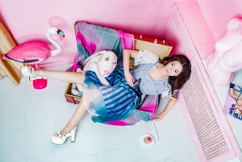 Whimsical Pink World by Photographer — canvas wall art