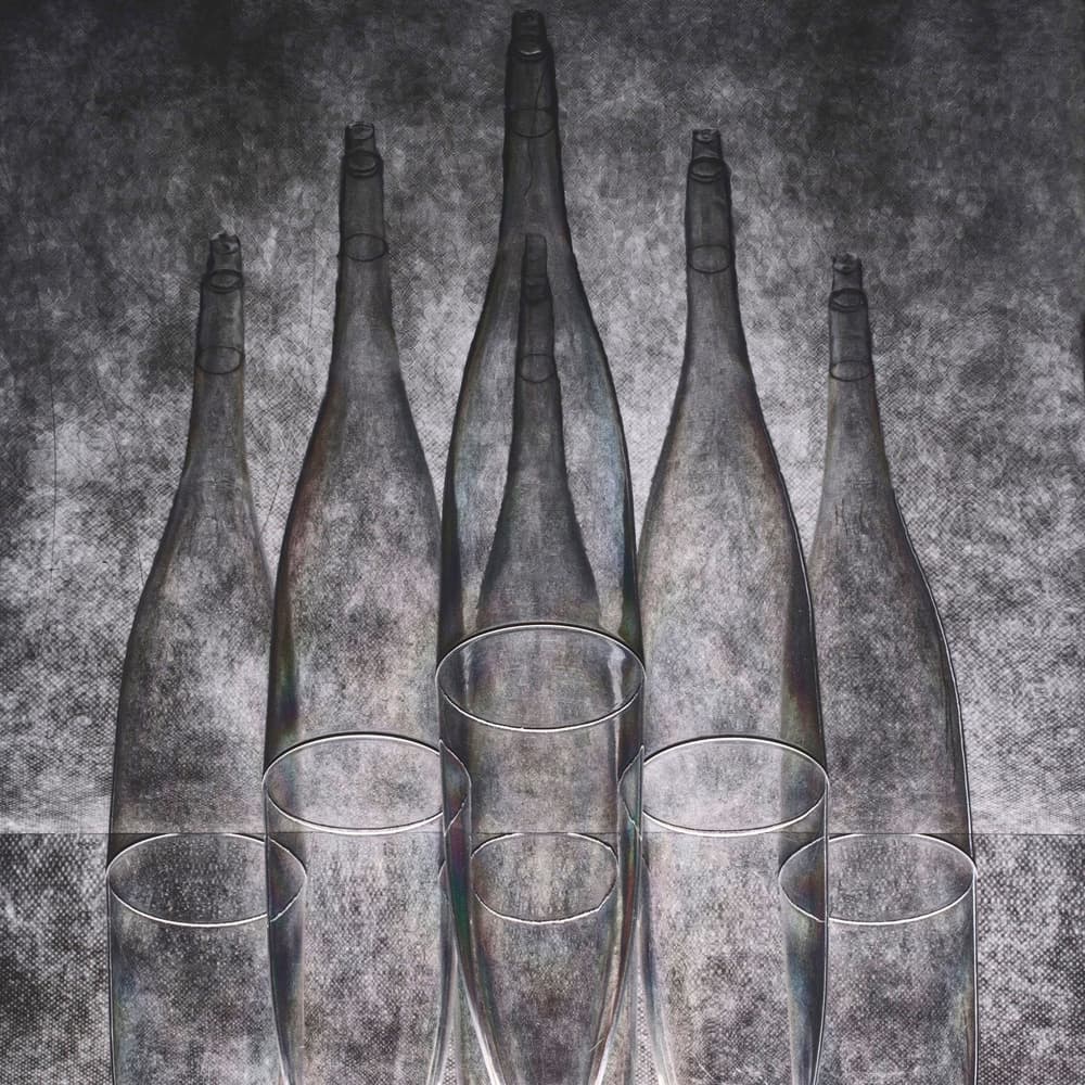 Transparent Glass Reflections by Brig Barkow — canvas wall art