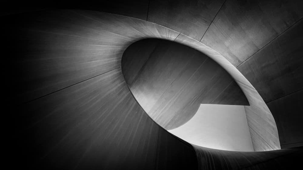 Spiraling Light Arch by Fan Lin (APA) — canvas wall art
