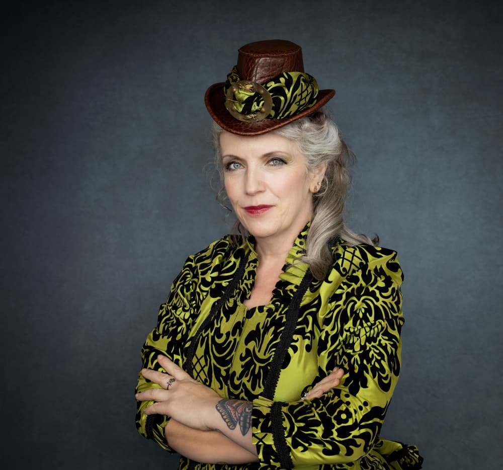 Elegant Lady in Hat by Daniel Springgay — canvas wall art