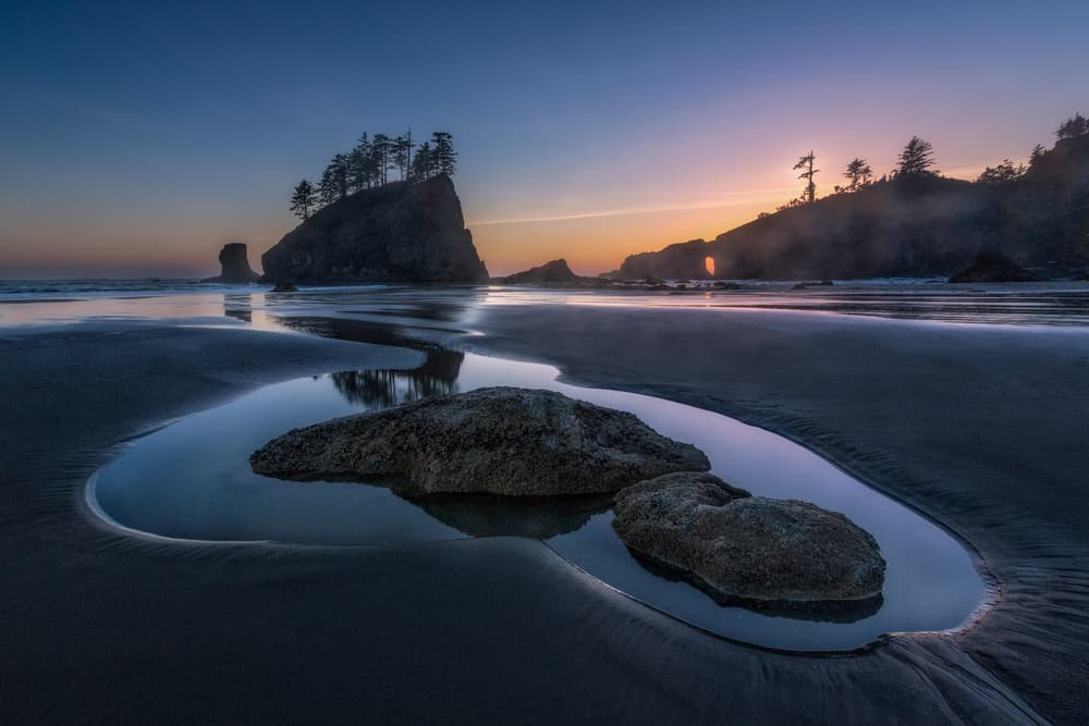 Pacific Coast Twilight Beach by Donald Luo — canvas wall art