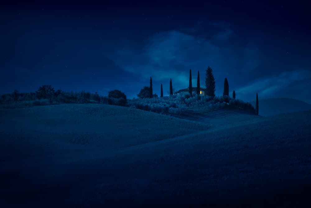 Tuscan Night Serenity by Norbert Maier — canvas wall art