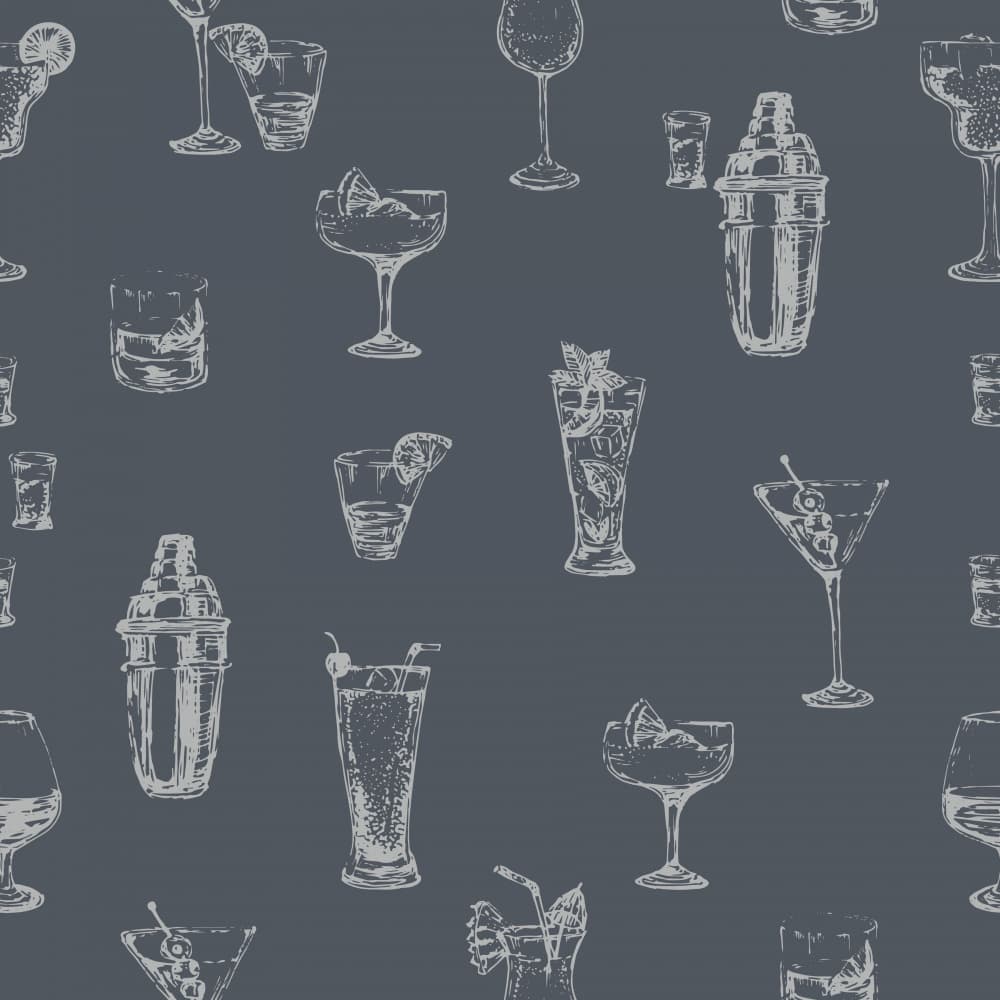 Hand Drawn Cocktails by Nikita Jariwala — canvas wall art