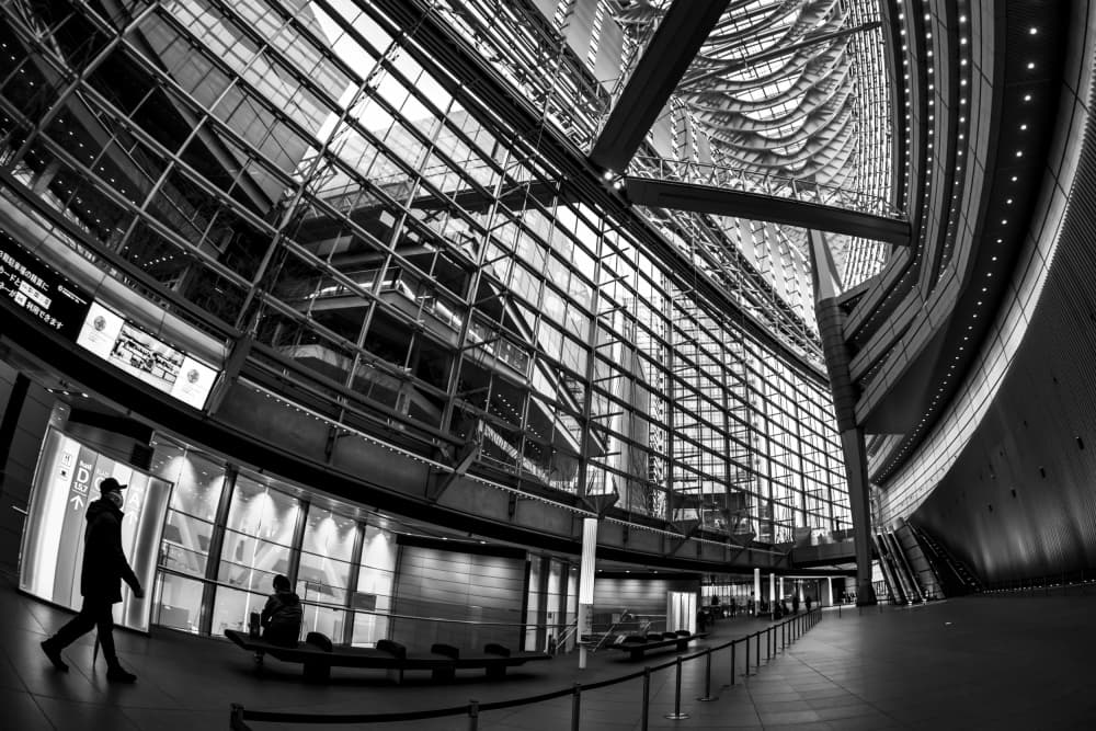 an architectural symphony by Atsushi Inamura — canvas wall art
