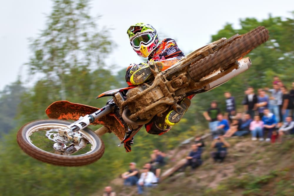 Extreme Motocross Jump by Stefano Minella — canvas wall art