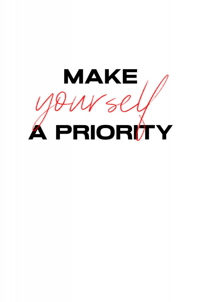 Make Yourself a Priority by uplusmestudio — canvas wall art
