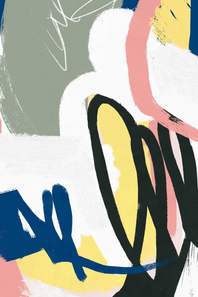 Dynamic Colorful Abstract by Jilli Darling — canvas wall art