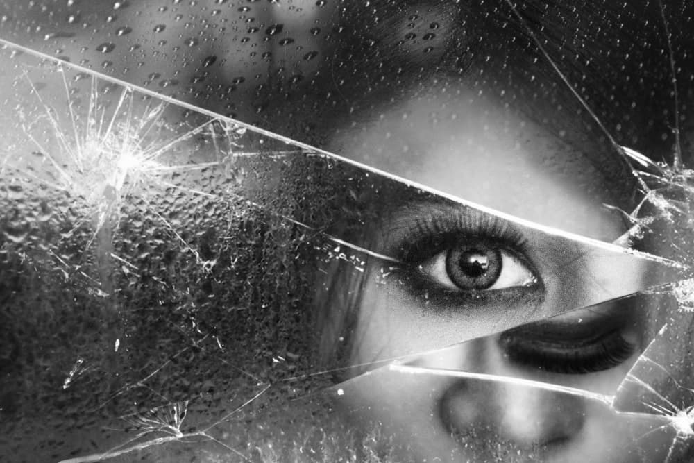 Eye Through Broken Glass by Ivan Marlianto — canvas wall art