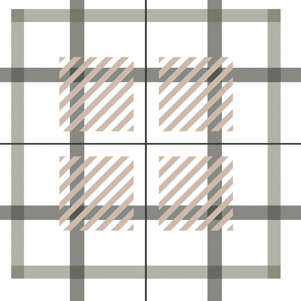 Geometric Plaid Stripes by Irene Demetri — canvas wall art
