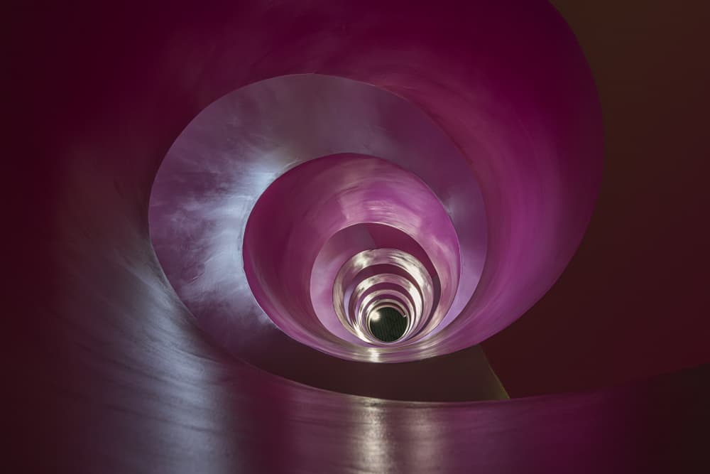 Deep Pink Vortex by fotomarion — canvas wall art