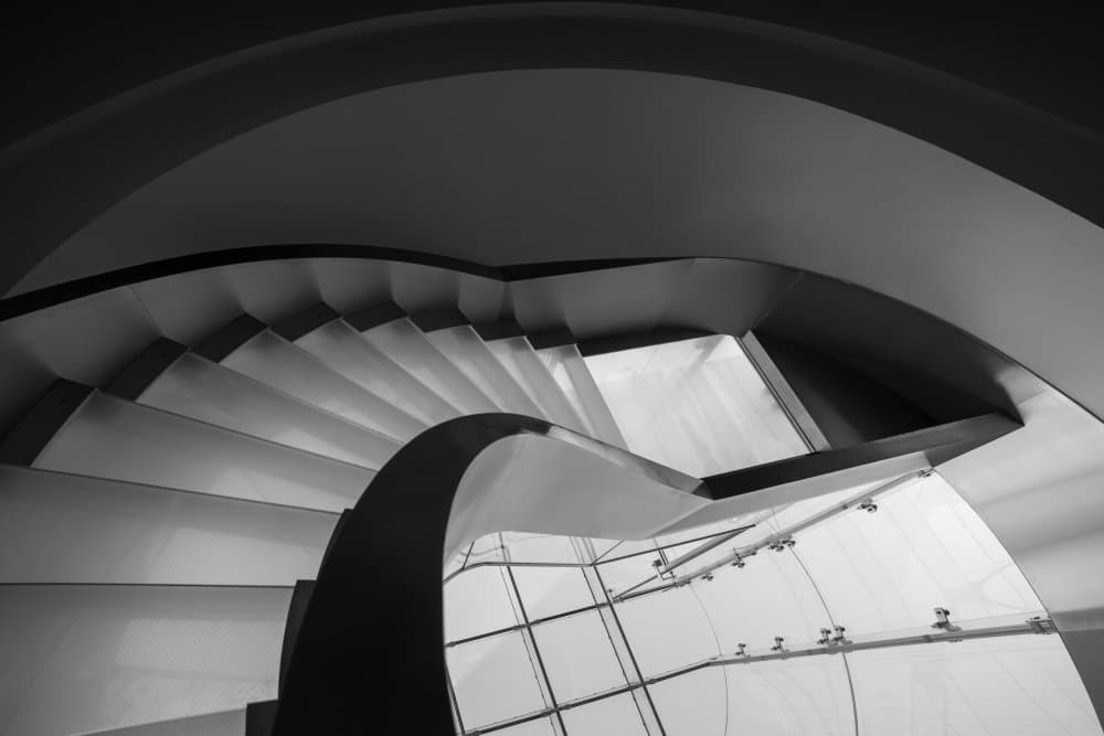 Modern Spiral Staircase by Filipe P Neto — canvas wall art