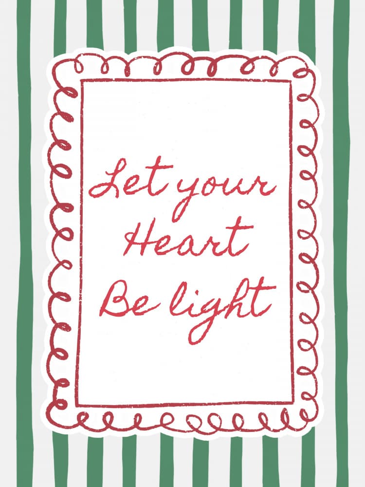 Let Your Heart Be Light by Jolly and Dash — canvas wall art