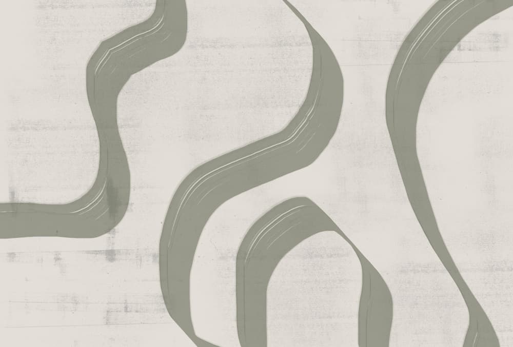 Curved Pathways by THE MIUUS STUDIO — canvas wall art