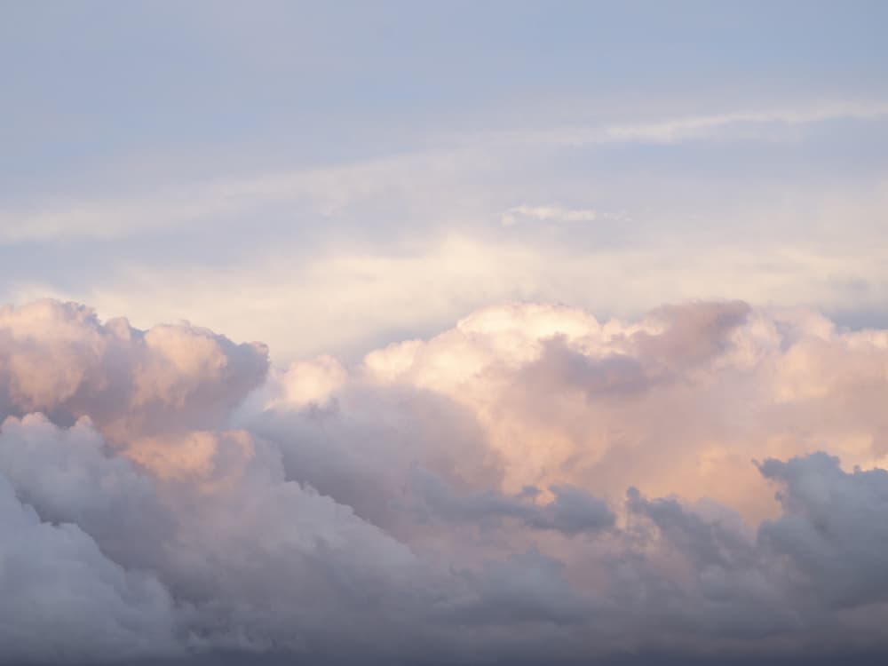 Ethereal Sunset Clouds by Christa Stroo — canvas wall art