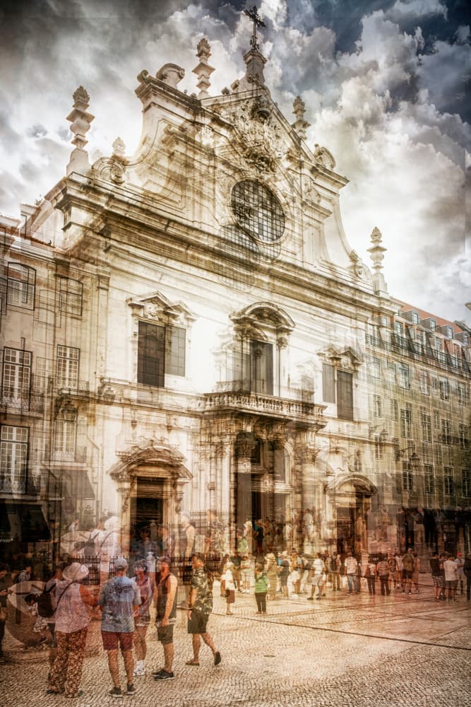 Dreamy Baroque Cityscape by Vitor Martins — canvas wall art