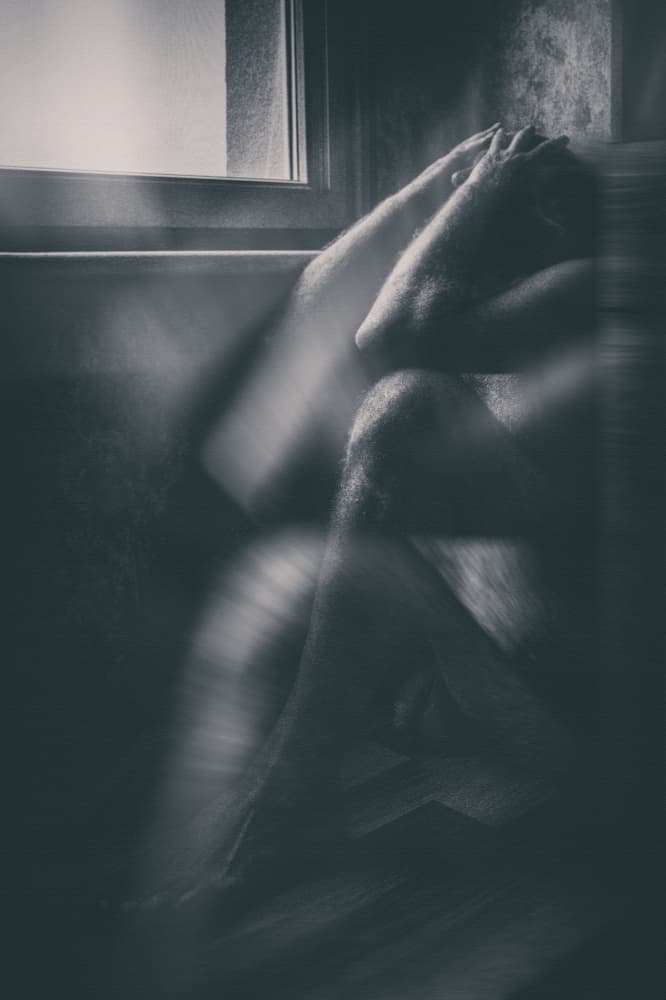Pensive Figure At Window by Normunds Kaprano — canvas wall art