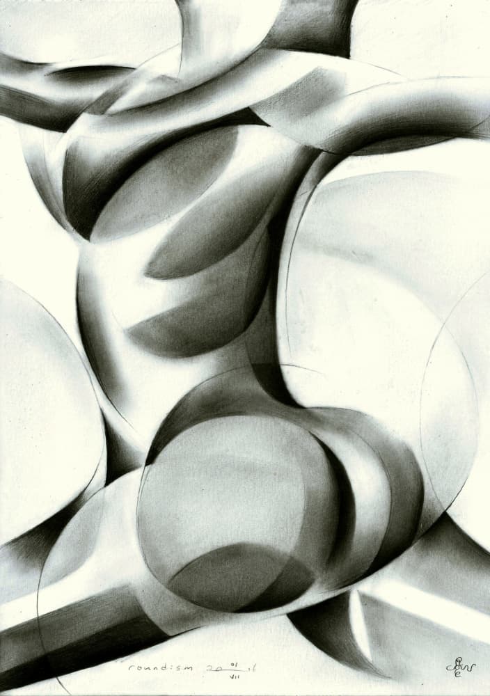 Flowing Abstract Form by Corné Akkers — canvas wall art