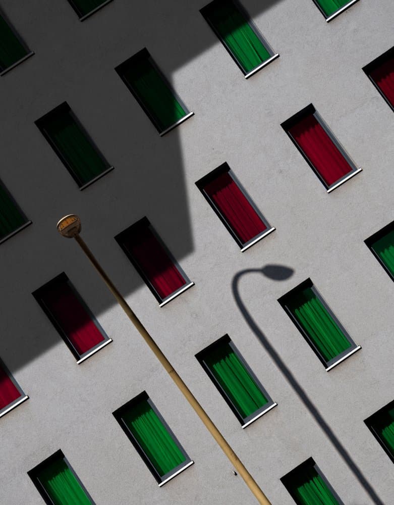 Architectural Shadow Play by Tomasz Buczkowski ( Tomush ) — canvas wall art