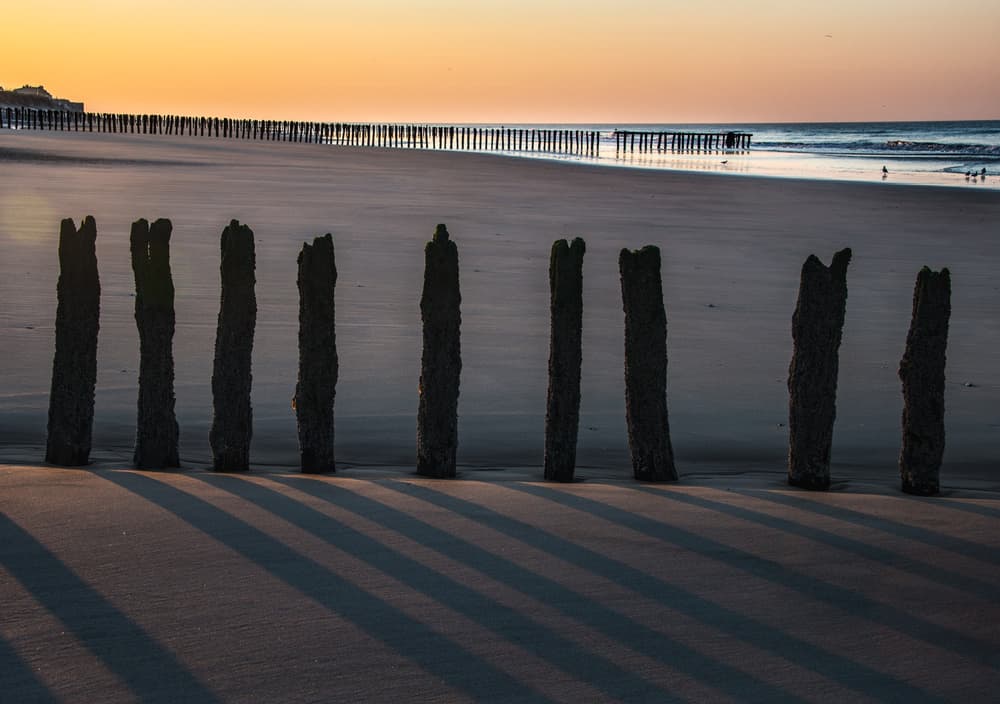 Golden Hour Beach Posts by Colin Dixon — canvas wall art