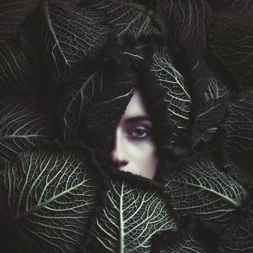 Deep Green Gaze by Magdalena Russocka — canvas wall art