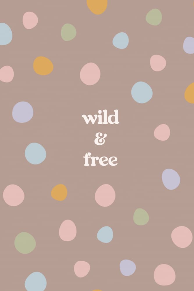 Wild & Free Dots by Treechild — canvas wall art