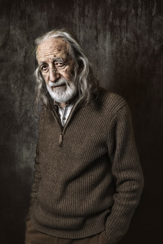Pensive Old Man by Pasquale Guerra — canvas wall art