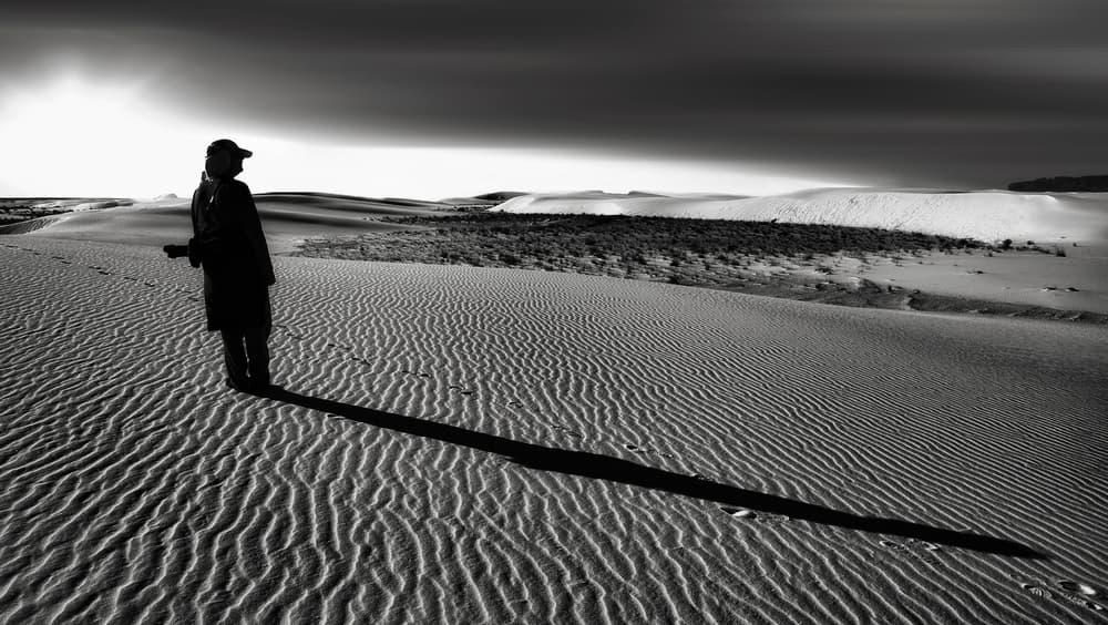 Desert Shadow Figure by Yvette Depaepe — canvas wall art