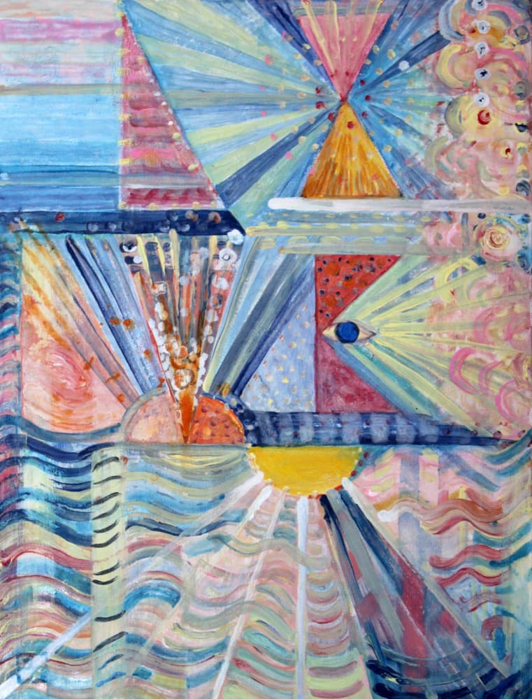 Vibrant Sun Reflections by Marina Nelson — canvas wall art