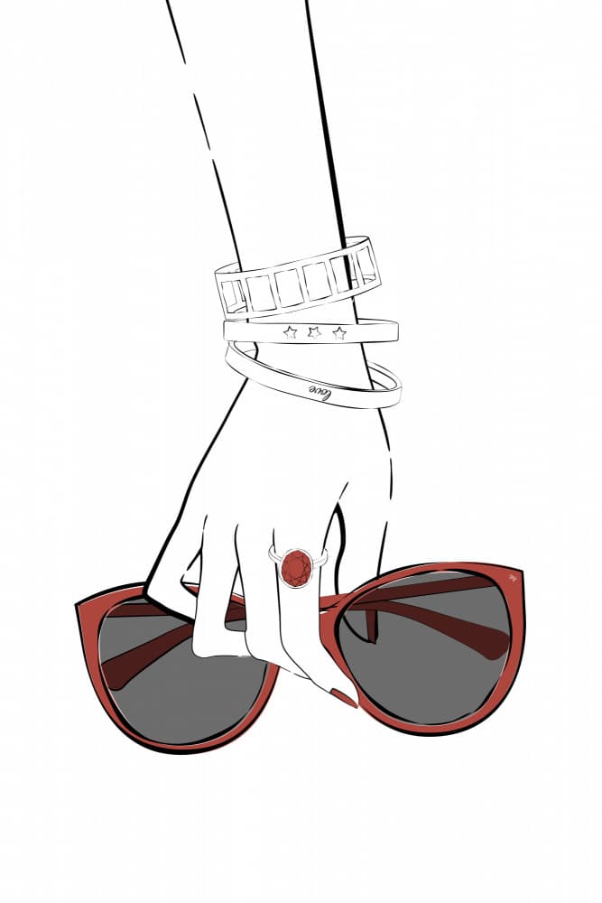 Chic Hand Sunglasses by Martina — canvas wall art