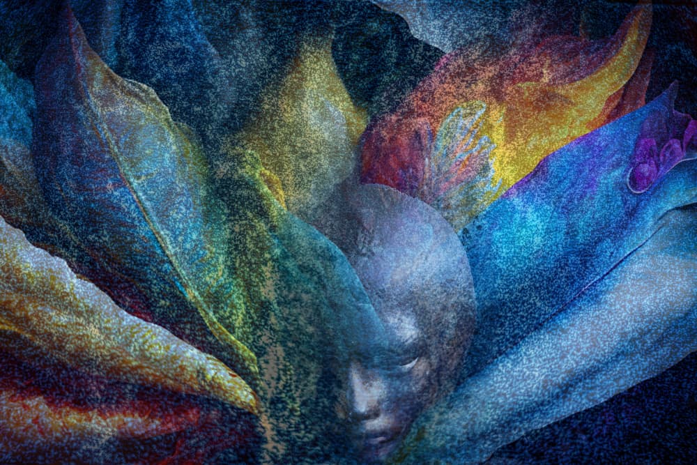 Vibrant Fantasy Face by Yasutaka Sameshima — canvas wall art